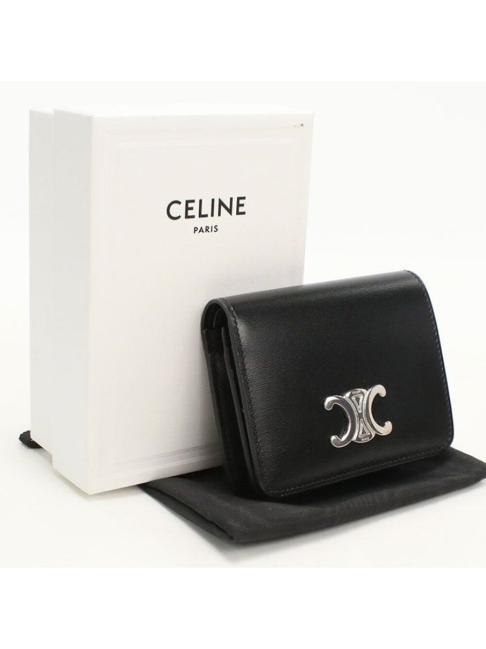 Celine Triomphe Bifold Wallet Calfskin